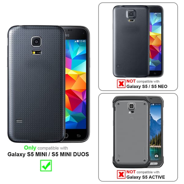 Samsung Galaxy S5 MINI / S5 MINI DUOS Fodral Skal Plånboksfodral Case med magnetisk stängning, ståfunktion och kortficka