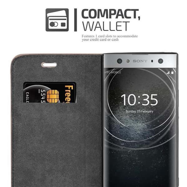 Sony Xperia XA2 ULTRA Suojakotelo Suojakuori Lompakkokotelo Matkapuhelinkotelo jossa magneettisuljenta, jalusta-toiminto ja korttitasku