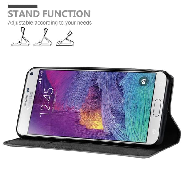 Lommebokdeksel til Samsung Galaxy NOTE 4 Deksel med magnetisk lukking, stativfunksjon og kortlomme