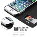 Pikkukuva 6 / 9: iPhone 5 / 5S / SE 2016 Suojakotelo Suojakuori Lompakkokotelo Matkapuhelinkotelo jossa magneettisuljenta, jalusta-toiminto ja korttitasku