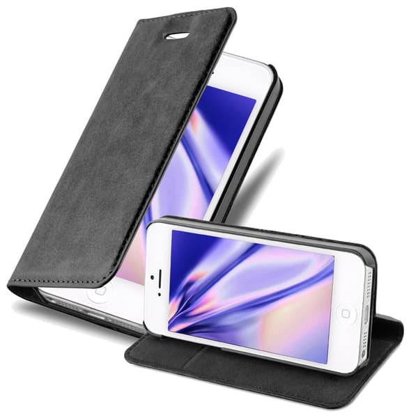 iPhone 5 / 5S / SE 2016 Suojakotelo Suojakuori Lompakkokotelo Matkapuhelinkotelo jossa magneettisuljenta, jalusta-toiminto ja korttitasku