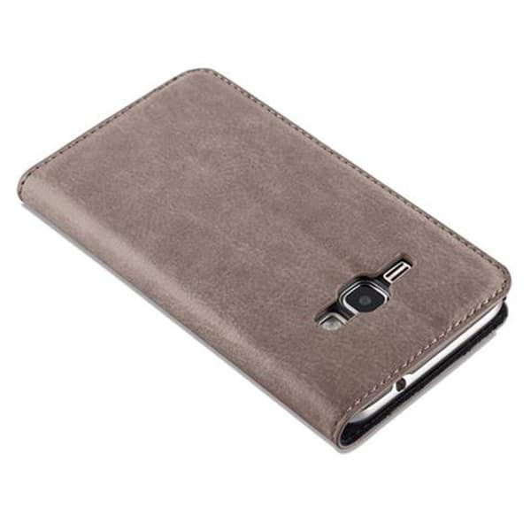 Samsung Galaxy J1 2016 Suojakotelo Suojakuori Lompakkokotelo Matkapuhelinkotelo jossa magneettisuljenta, jalusta-toiminto ja korttitasku