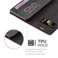 Miniatyrbilde 4 av 7: Lommebokdeksel til Sony Xperia X Deksel med magnetisk lukking, stativfunksjon og kortlomme