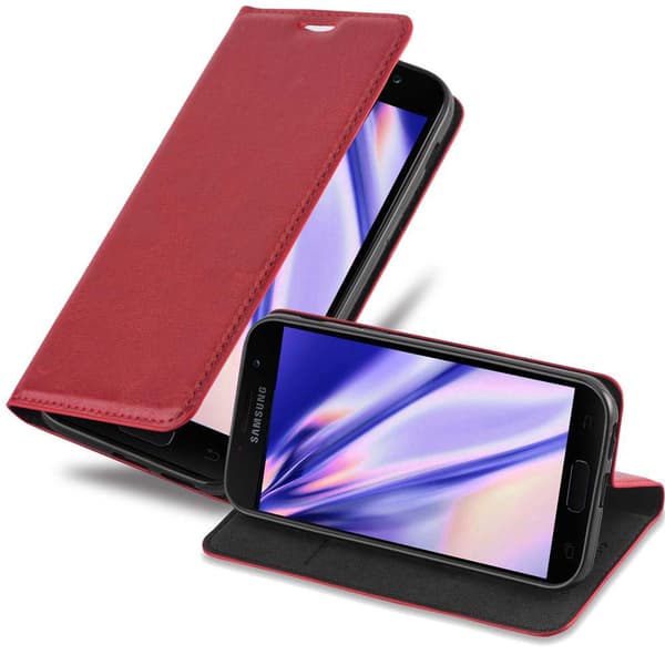 Samsung Galaxy A7 2017 Suojakotelo Suojakuori Lompakkokotelo Matkapuhelinkotelo jossa magneettisuljenta, jalusta-toiminto ja korttitasku