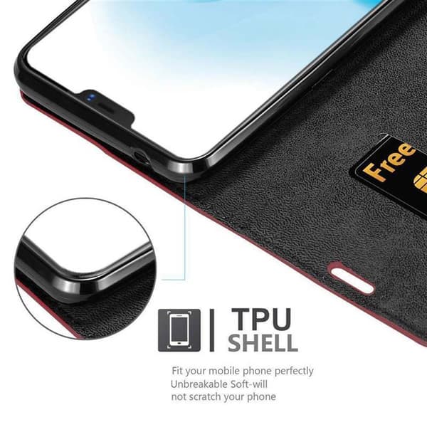 Vivo X21 Fodral Skal Plånboksfodral Case med magnetisk stängning, ståfunktion och kortficka