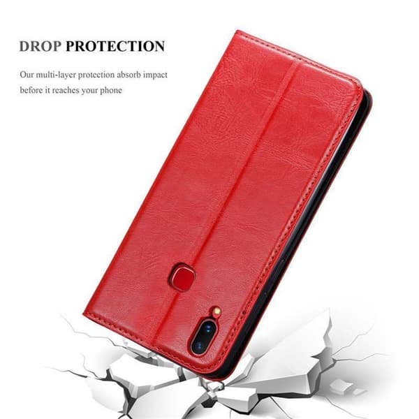 Vivo X21 Fodral Skal Plånboksfodral Case med magnetisk stängning, ståfunktion och kortficka