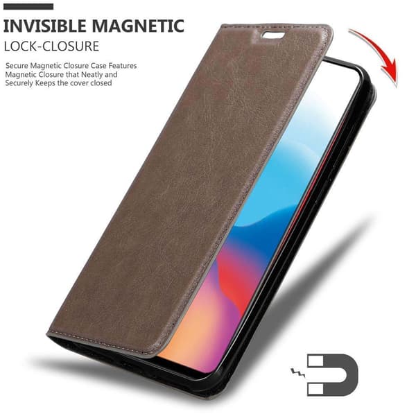 Vivo X21 Fodral Skal Plånboksfodral Case med magnetisk stängning, ståfunktion och kortficka
