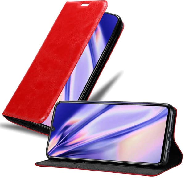 Vivo V11 / V11 PRO Suojakotelo Suojakuori Lompakkokotelo Matkapuhelinkotelo jossa magneettisuljenta, jalusta-toiminto ja korttitasku OMENAN PUNAINEN