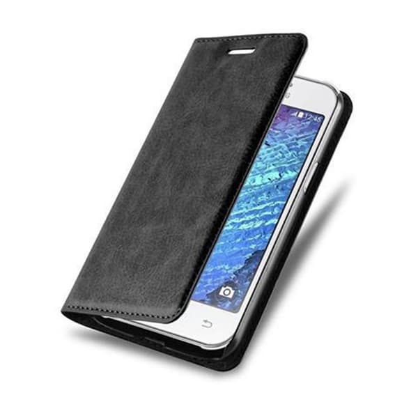 Samsung Galaxy J1 2015 Suojakotelo Suojakuori Lompakkokotelo Matkapuhelinkotelo jossa magneettisuljenta, jalusta-toiminto ja korttitasku