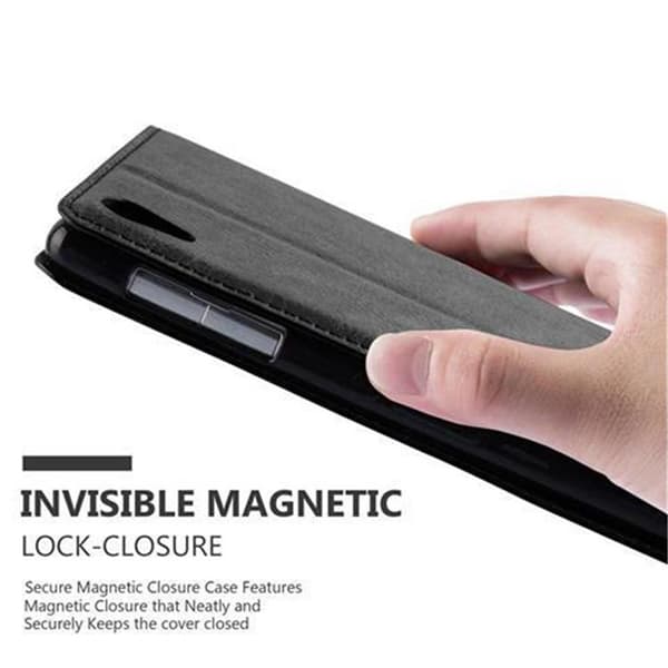 Sony Xperia Z1 Fodral Skal Plånboksfodral Case med magnetisk stängning, ståfunktion och kortficka