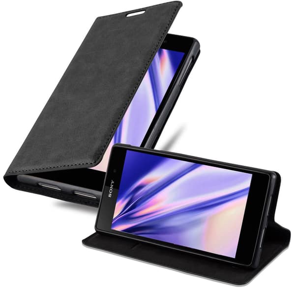 Sony Xperia Z1 Fodral Skal Plånboksfodral Case med magnetisk stängning, ståfunktion och kortficka