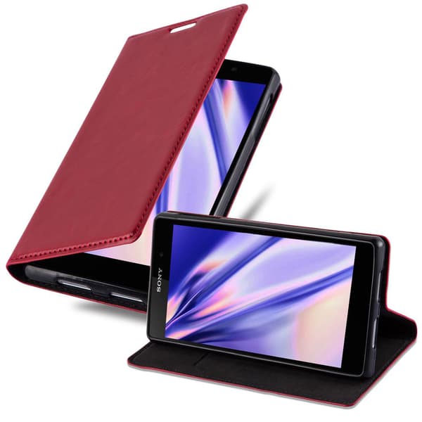 Sony Xperia Z1 Fodral Skal Plånboksfodral Case med magnetisk stängning, ståfunktion och kortficka