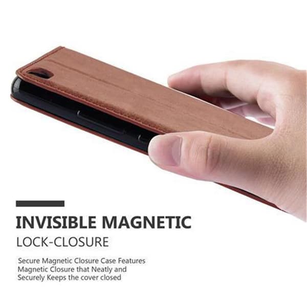 Lommebokdeksel til Sony Xperia Z3 Deksel med magnetisk lukking, stativfunksjon og kortlomme
