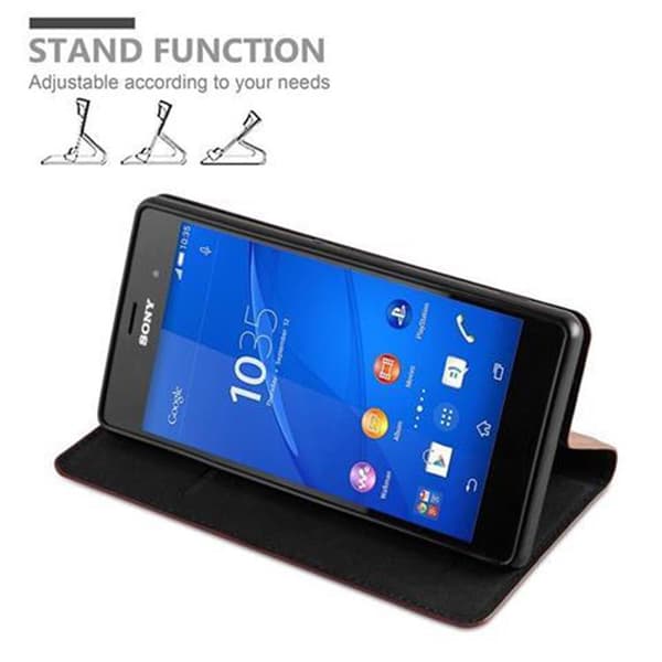 Sony Xperia Z3 Suojakotelo Suojakuori Lompakkokotelo Matkapuhelinkotelo jossa magneettisuljenta, jalusta-toiminto ja korttitasku