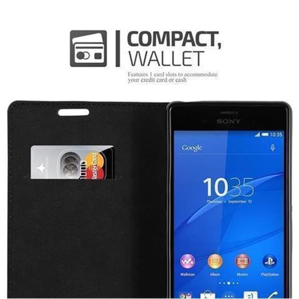 Sony Xperia Z3 Suojakotelo Suojakuori Lompakkokotelo Matkapuhelinkotelo jossa magneettisuljenta, jalusta-toiminto ja korttitasku