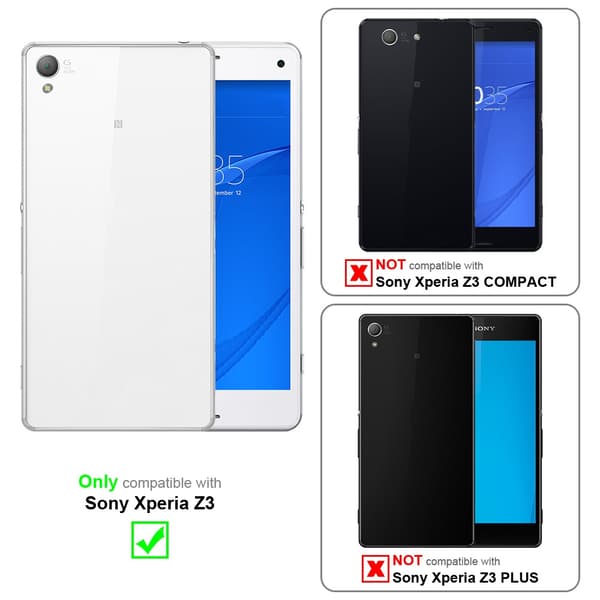 Sony Xperia Z3 Suojakotelo Suojakuori Lompakkokotelo Matkapuhelinkotelo jossa magneettisuljenta, jalusta-toiminto ja korttitasku