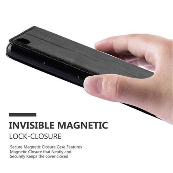 Lommebokdeksel til Sony Xperia Z3 Deksel med magnetisk lukking, stativfunksjon og kortlomme