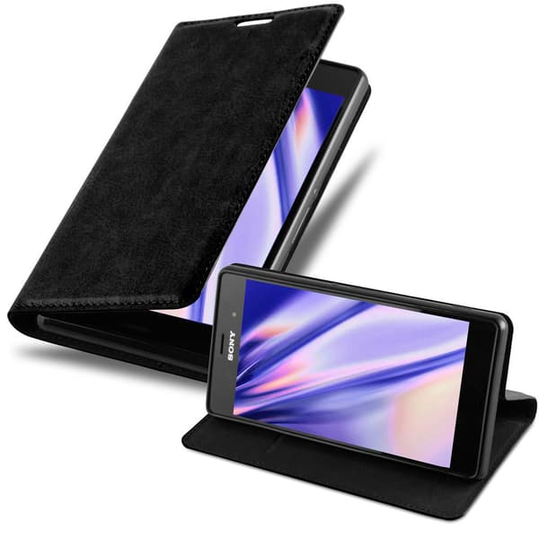 Lommebokdeksel til Sony Xperia Z3 Deksel med magnetisk lukking, stativfunksjon og kortlomme
