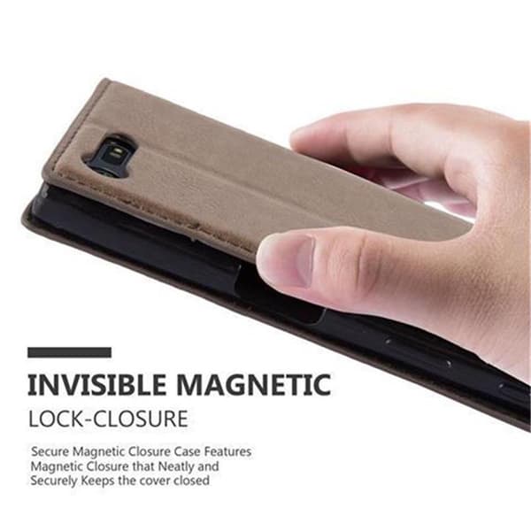 Lommebokdeksel til Sony Xperia X COMPACT Deksel med magnetisk lukking, stativfunksjon og kortlomme