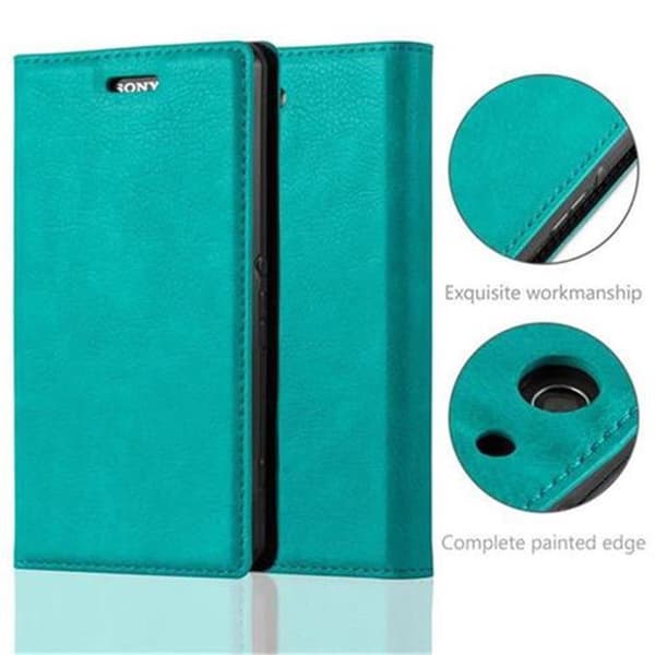 Sony Xperia Z3 COMPACT Fodral Skal Plånboksfodral Case med magnetisk stängning, ståfunktion och kortficka