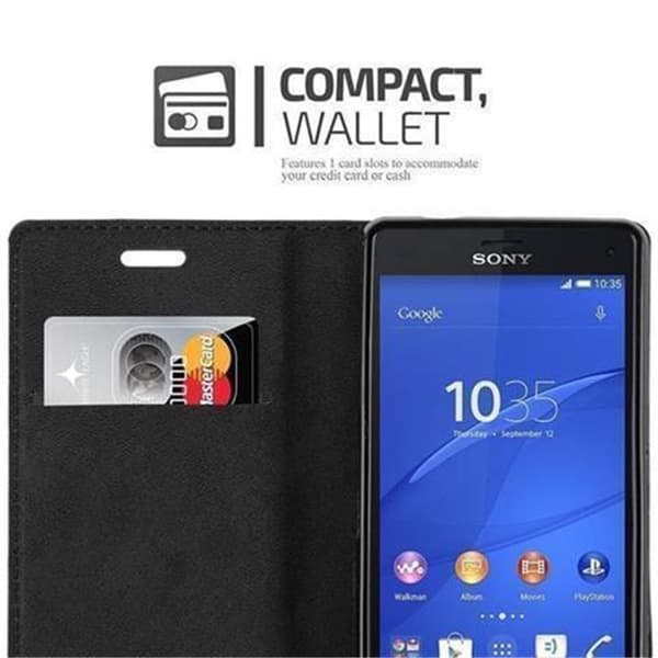 Sony Xperia Z3 COMPACT Fodral Skal Plånboksfodral Case med magnetisk stängning, ståfunktion och kortficka