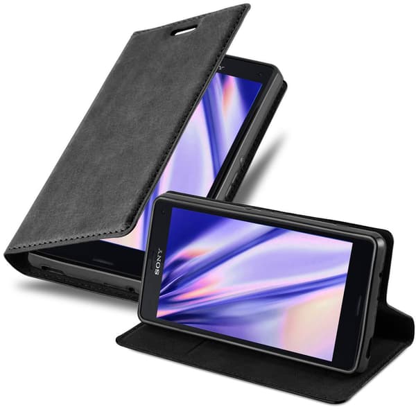 Sony Xperia Z3 COMPACT Fodral Skal Plånboksfodral Case med magnetisk stängning, ståfunktion och kortficka