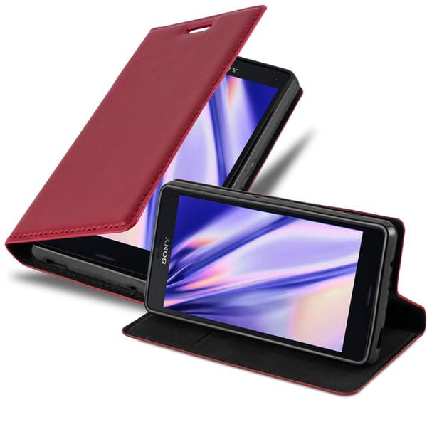 Sony Xperia Z3 COMPACT Fodral Skal Plånboksfodral Case med magnetisk stängning, ståfunktion och kortficka