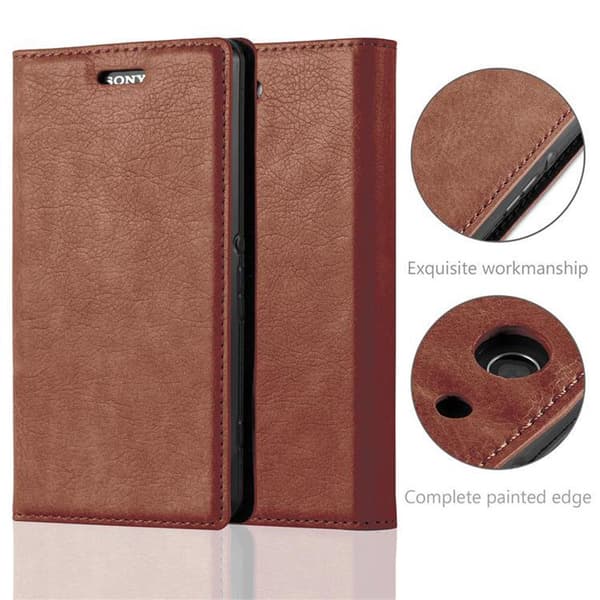 Sony Xperia Z3 COMPACT Fodral Skal Plånboksfodral Case med magnetisk stängning, ståfunktion och kortficka