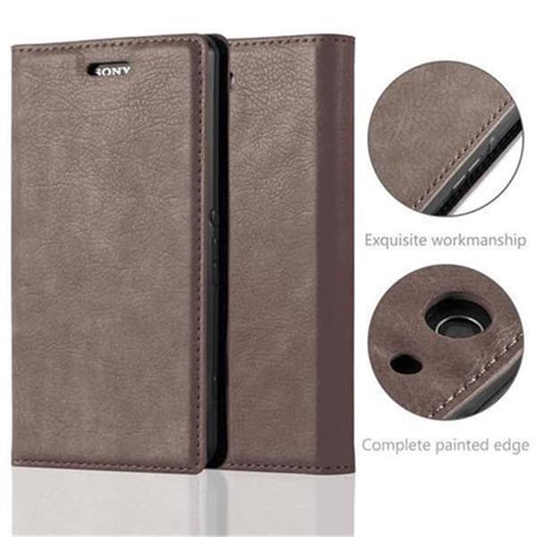 Sony Xperia Z3 COMPACT Fodral Skal Plånboksfodral Case med magnetisk stängning, ståfunktion och kortficka
