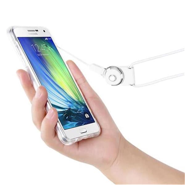 Samsung Galaxy A7 2015 Suojakuori Suojakotelo Small Waist -laitteelle joustavasta TPU-silikonista, jossa on silmukka