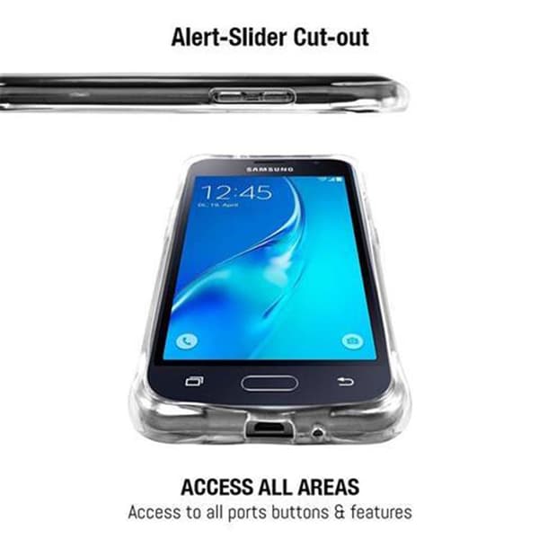 Samsung Galaxy J1 2016 Suojakuori Suojakotelo Small Waist -laitteelle joustavasta TPU-silikonista, jossa on silmukka