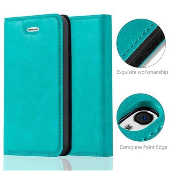 iPhone 4 / 4S Fodral Skal Plånboksfodral Case med magnetisk stängning, ståfunktion och kortficka