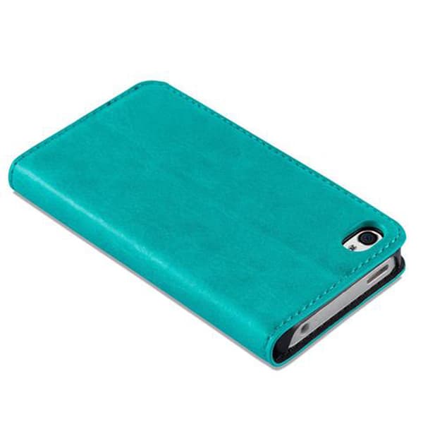 iPhone 4 / 4S Fodral Skal Plånboksfodral Case med magnetisk stängning, ståfunktion och kortficka