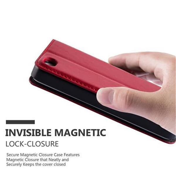 Lommebokdeksel til iPhone 4 / 4S Deksel med magnetisk lukking, stativfunksjon og kortlomme