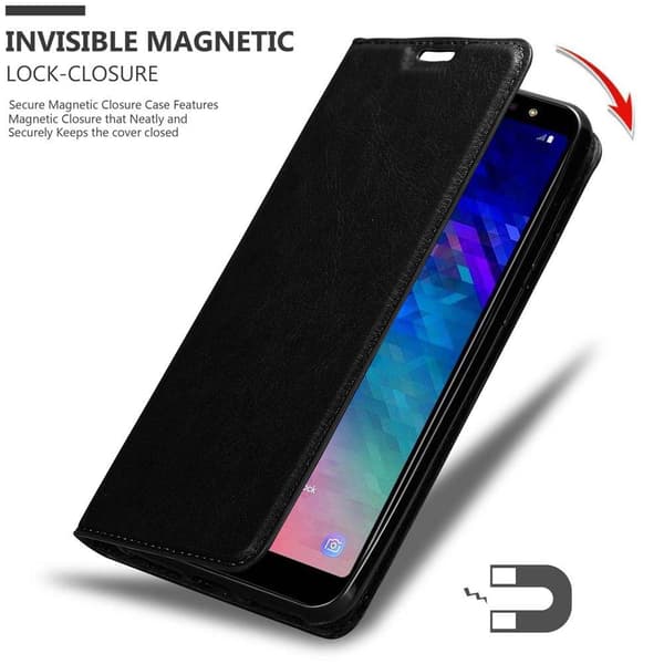 Samsung Galaxy A6 PLUS 2018 Suojakotelo Suojakuori Lompakkokotelo Matkapuhelinkotelo jossa magneettisuljenta, jalusta-toiminto ja korttitasku