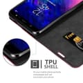 Pikkukuva 3 / 8: Samsung Galaxy A6 PLUS 2018 Suojakotelo Suojakuori Lompakkokotelo Matkapuhelinkotelo jossa magneettisuljenta, jalusta-toiminto ja korttitasku