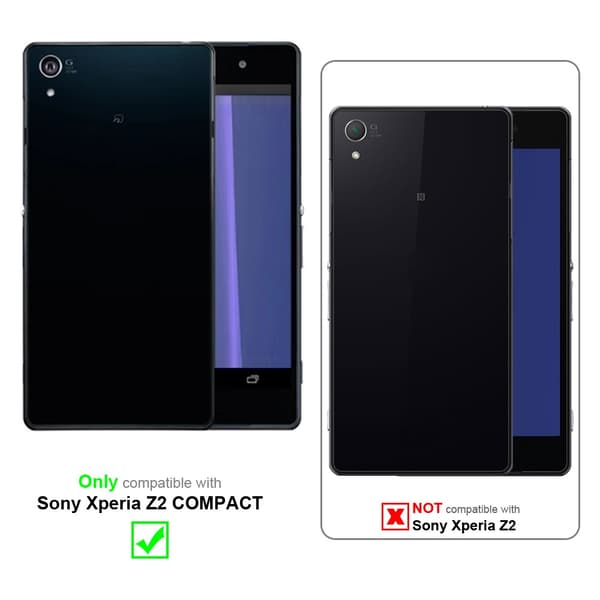 Lommebokdeksel til Sony Xperia Z2 COMPACT Deksel med magnetisk lukking, stativfunksjon og kortlomme
