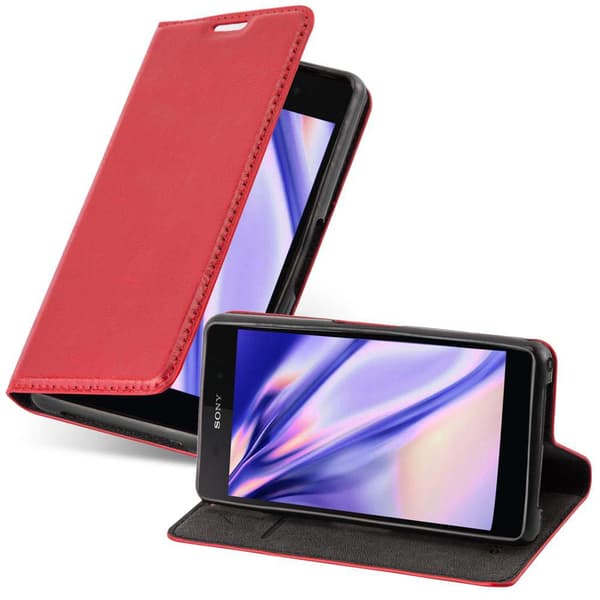Lommebokdeksel til Sony Xperia Z2 COMPACT Deksel med magnetisk lukking, stativfunksjon og kortlomme EPRLØDT