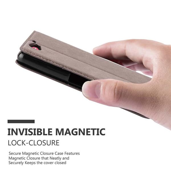 Lommebokdeksel til Sony Xperia Z2 COMPACT Deksel med magnetisk lukking, stativfunksjon og kortlomme