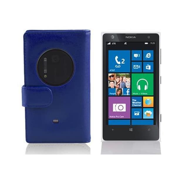 Nokia Lumia 1020 Lompakkokotelo Matkapuhelinkotelo Suojakotelo Suojakuori sileää tekonahkaa ja korttitasku