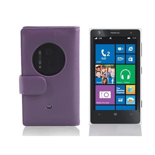 Nokia Lumia 1020 Lompakkokotelo Matkapuhelinkotelo Suojakotelo Suojakuori sileää tekonahkaa ja korttitasku
