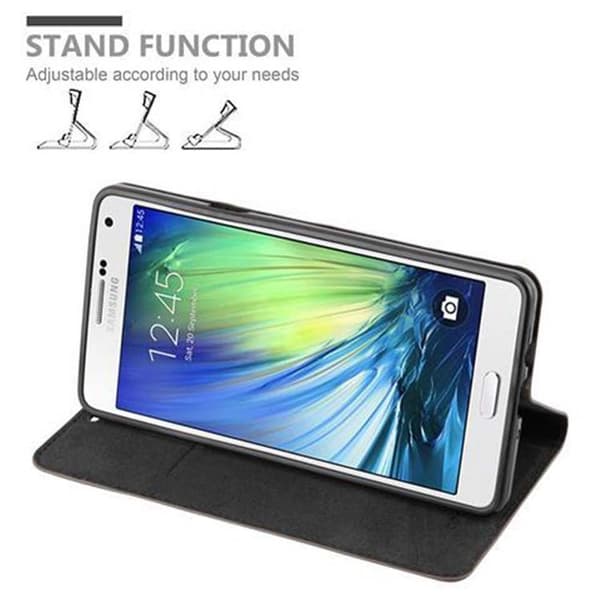 Lommebokdeksel til Samsung Galaxy A7 2015 Deksel med magnetisk lukking, stativfunksjon og kortlomme