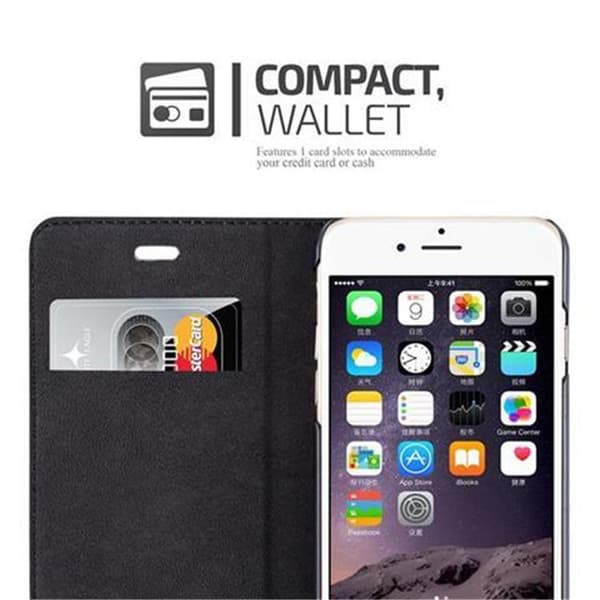 iPhone 6 PLUS / 6S PLUS Fodral Skal Plånboksfodral Case med magnetisk stängning, ståfunktion och kortficka