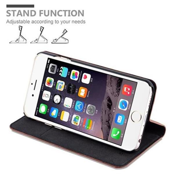iPhone 6 PLUS / 6S PLUS Fodral Skal Plånboksfodral Case med magnetisk stängning, ståfunktion och kortficka