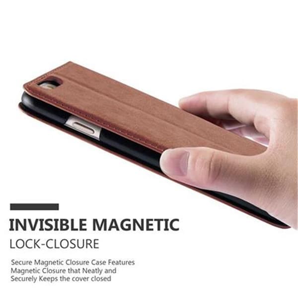 iPhone 6 PLUS / 6S PLUS Fodral Skal Plånboksfodral Case med magnetisk stängning, ståfunktion och kortficka