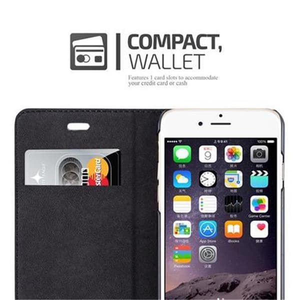 iPhone 6 PLUS / 6S PLUS Fodral Skal Plånboksfodral Case med magnetisk stängning, ståfunktion och kortficka