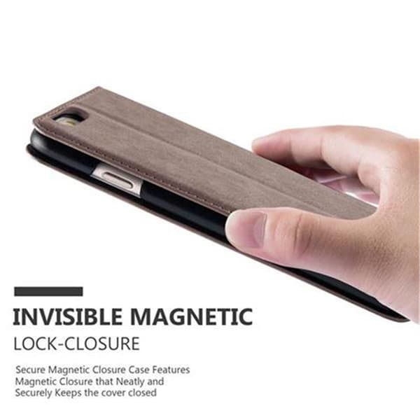 iPhone 6 PLUS / 6S PLUS Fodral Skal Plånboksfodral Case med magnetisk stängning, ståfunktion och kortficka