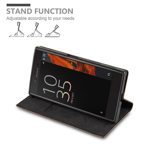 Sony Xperia XZ / XZs Fodral Skal Plånboksfodral Case med magnetisk stängning, ståfunktion och kortficka