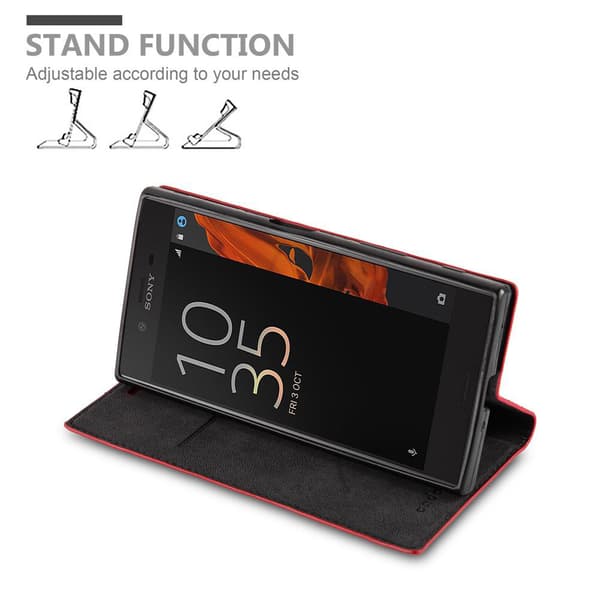 Sony Xperia XZ / XZs Fodral Skal Plånboksfodral Case med magnetisk stängning, ståfunktion och kortficka