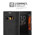 Miniatyrbild 5 av 9: Sony Xperia XZ / XZs Fodral Skal Plånboksfodral Case med magnetisk stängning, ståfunktion och kortficka